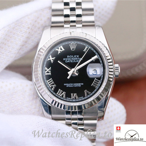 Swiss Rolex Datejust Replica 116234-0086 Stainless steel strap strap 36MM - WatchesReplica.is