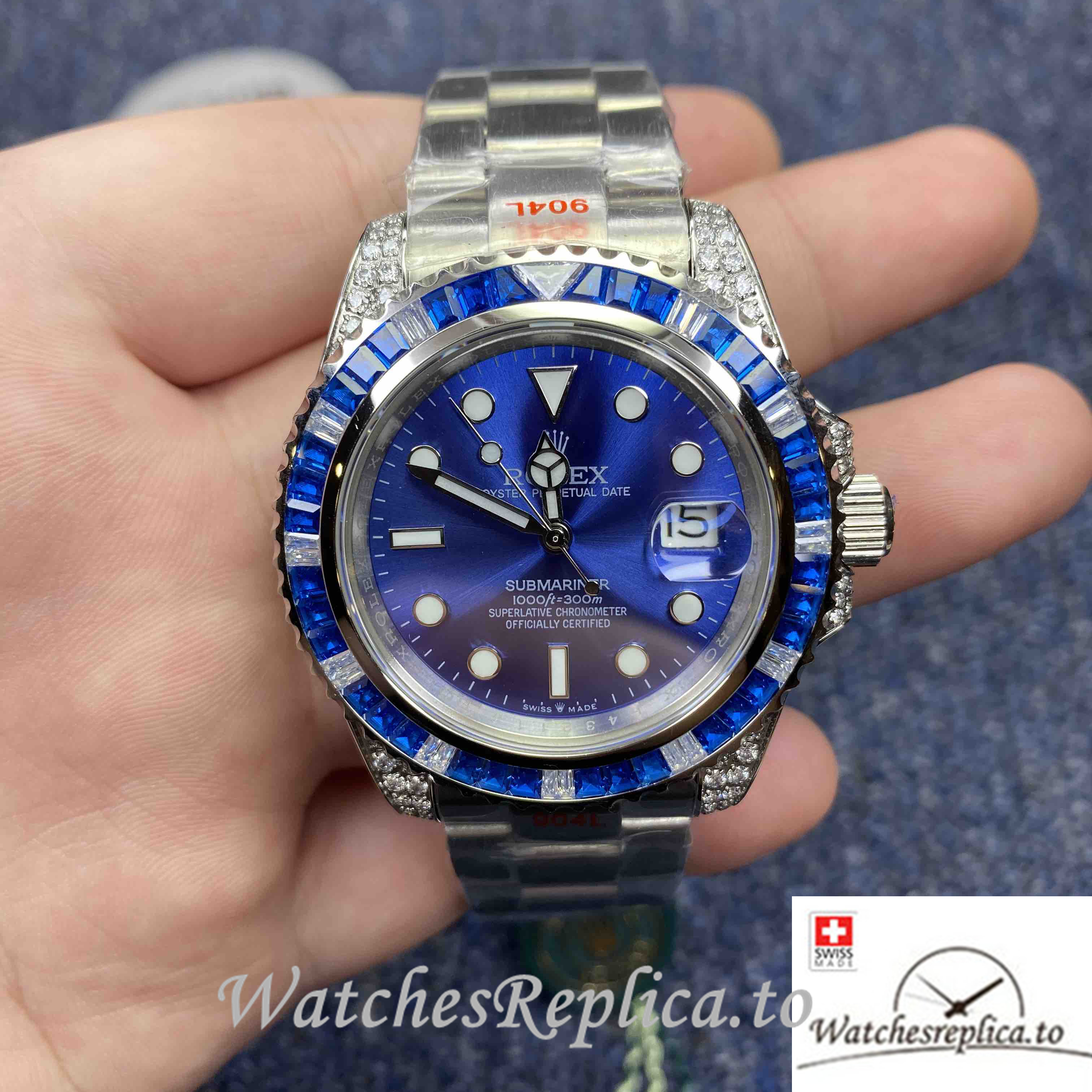 Swiss Rolex Submariner Replica 116659 SABR White Gold strap 40MM - WatchesReplica.is