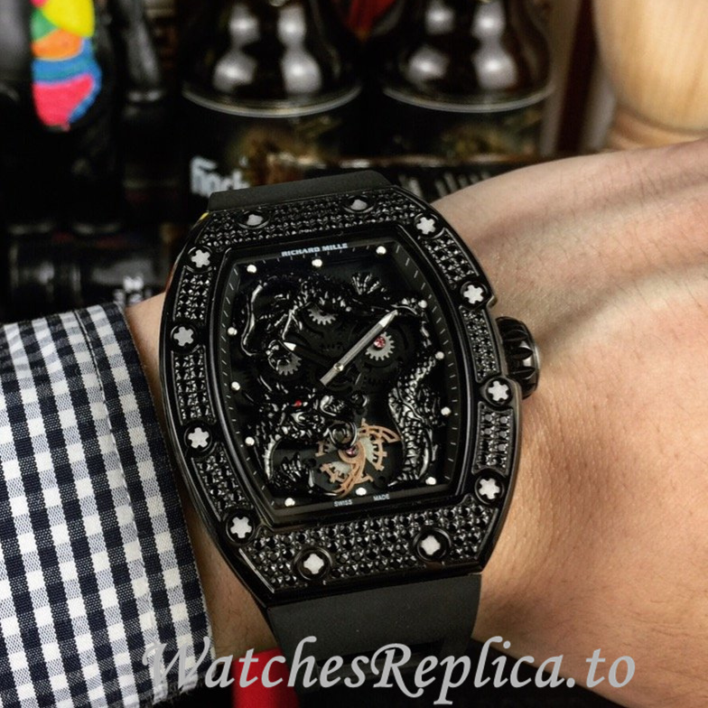 Richard Mille Replica RM57-01 Rubber strap 50MM - WatchesReplica.is
