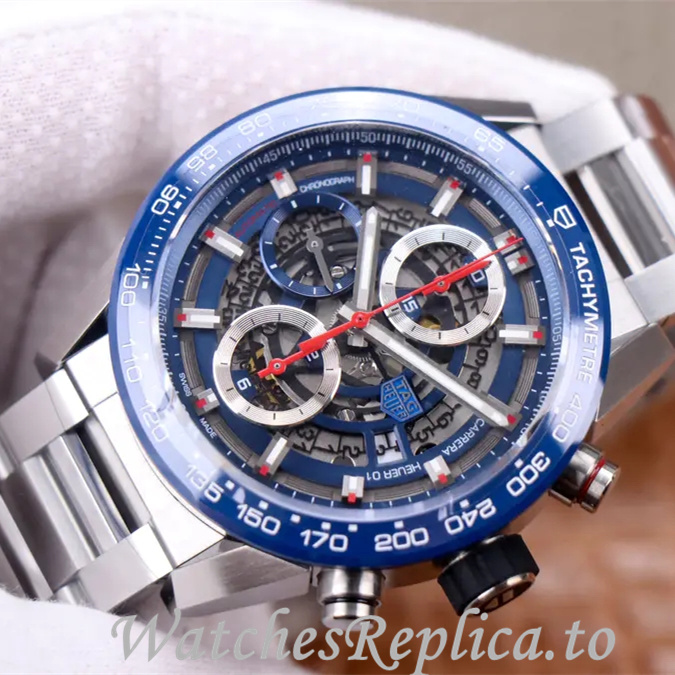 Tag Heuer Replica Carrera Stainless steel strap 43MM - WatchesReplica.is