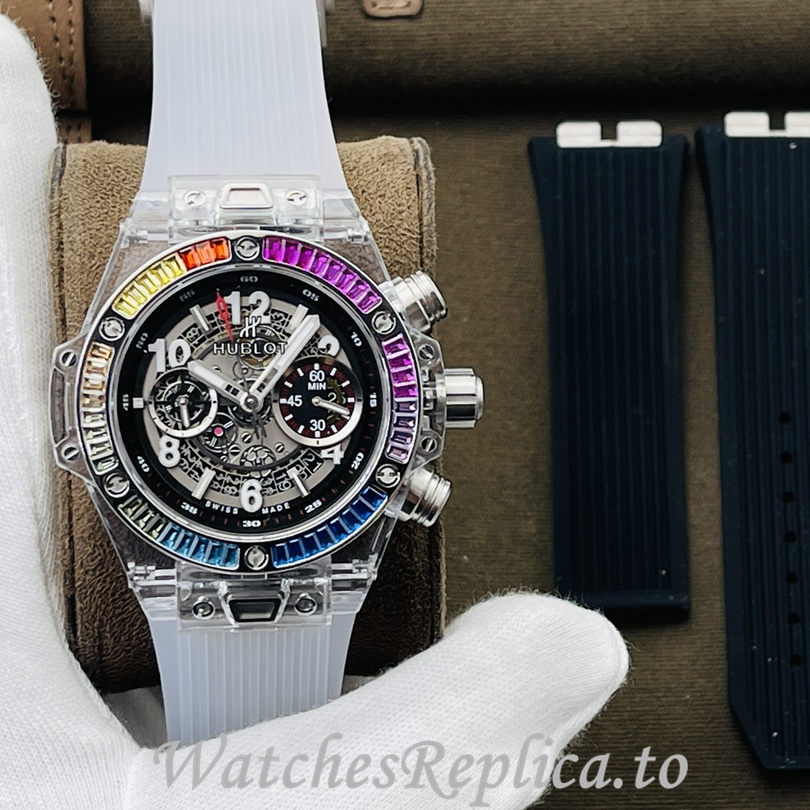 Hublot Replica 411.JX.4802.RT Rubber strap 45MM - WatchesReplica.is