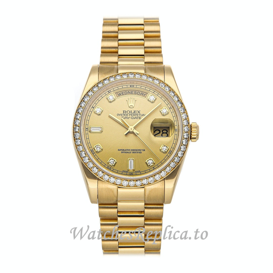 Replica Rolex President Day Date 118348 36MM - WatchesReplica.is