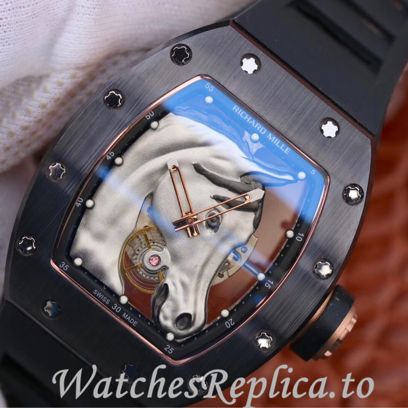 Richard Mille Replica RM52-02 Rubber strap 50MM - WatchesReplica.is