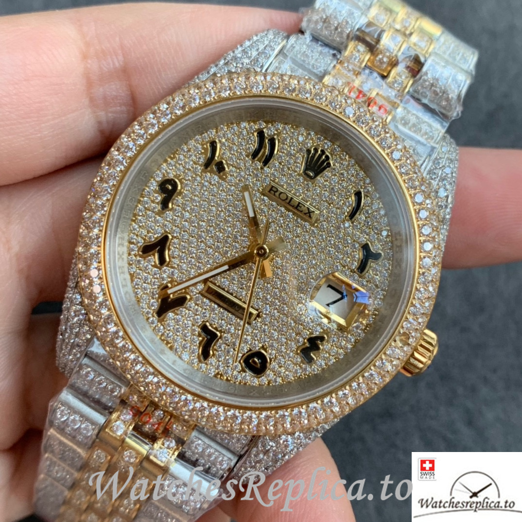 Swiss Rolex Datejust Replica Stainless steel strap 41MM - WatchesReplica.is