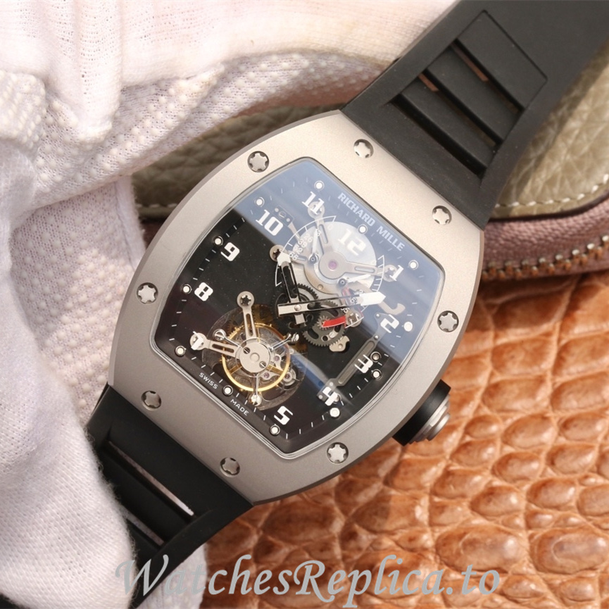 Richard Mille Replica RM001 Rubber strap 50MM - WatchesReplica.is