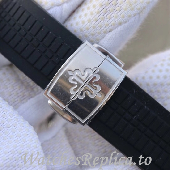 Patek Philippe Replica Aquanaut 5968A-001 Rubber strap 42.2MM - WatchesReplica.is