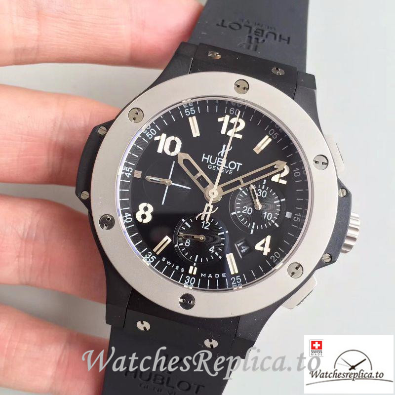 Swiss Hublot Big Bang Ice Bang Replica 301.CK.1140.RX Black Strap 44MM - WatchesReplica.is
