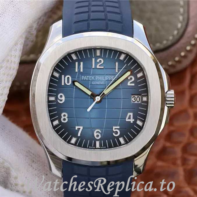 Patek Philippe Replica Aquanaut Rubber strap 42MM - WatchesReplica.is