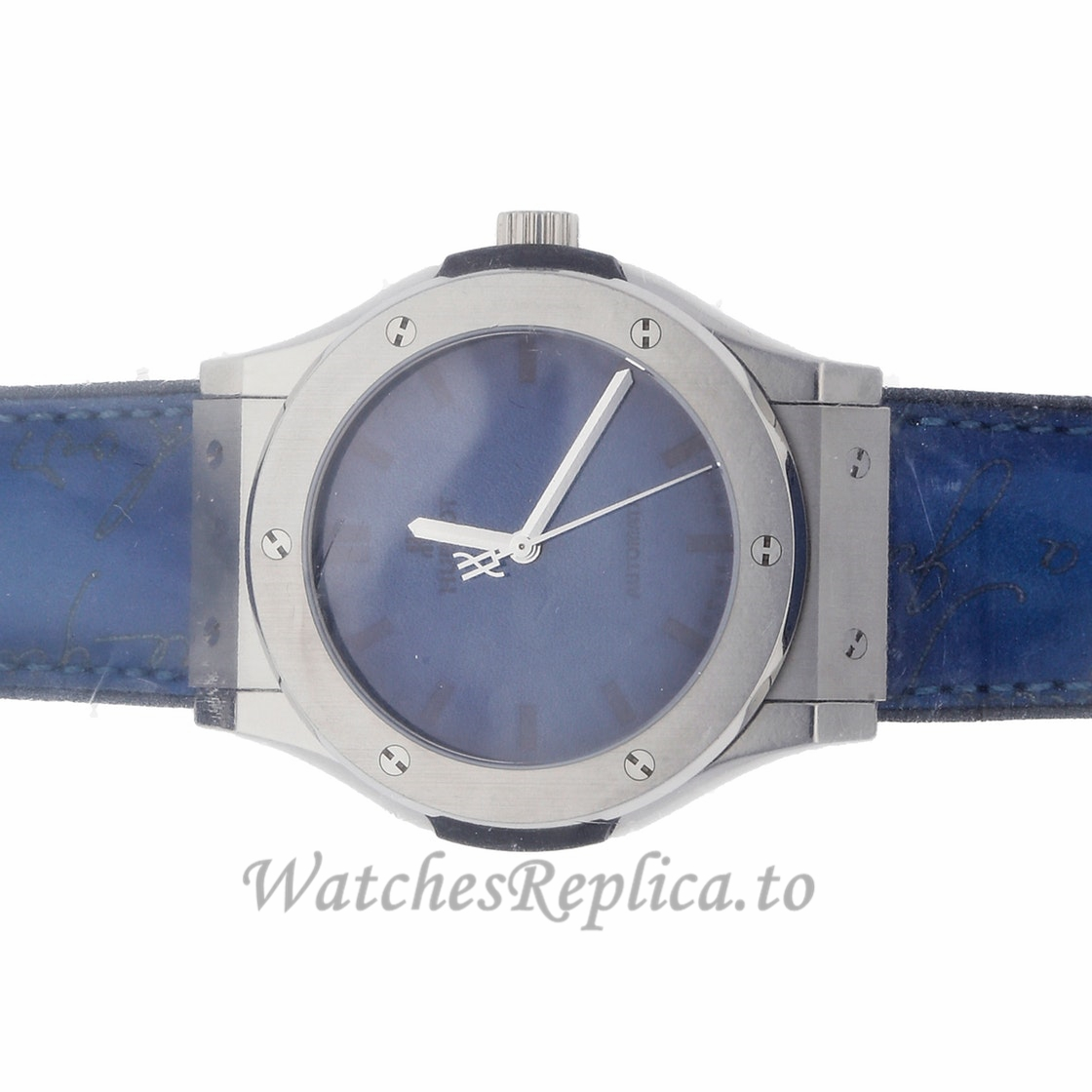 Hublot Replica Classic Fushion Berluti Blue Limited Edition 45mm 511.NX.050B.VR.BER16 - WatchesReplica.is