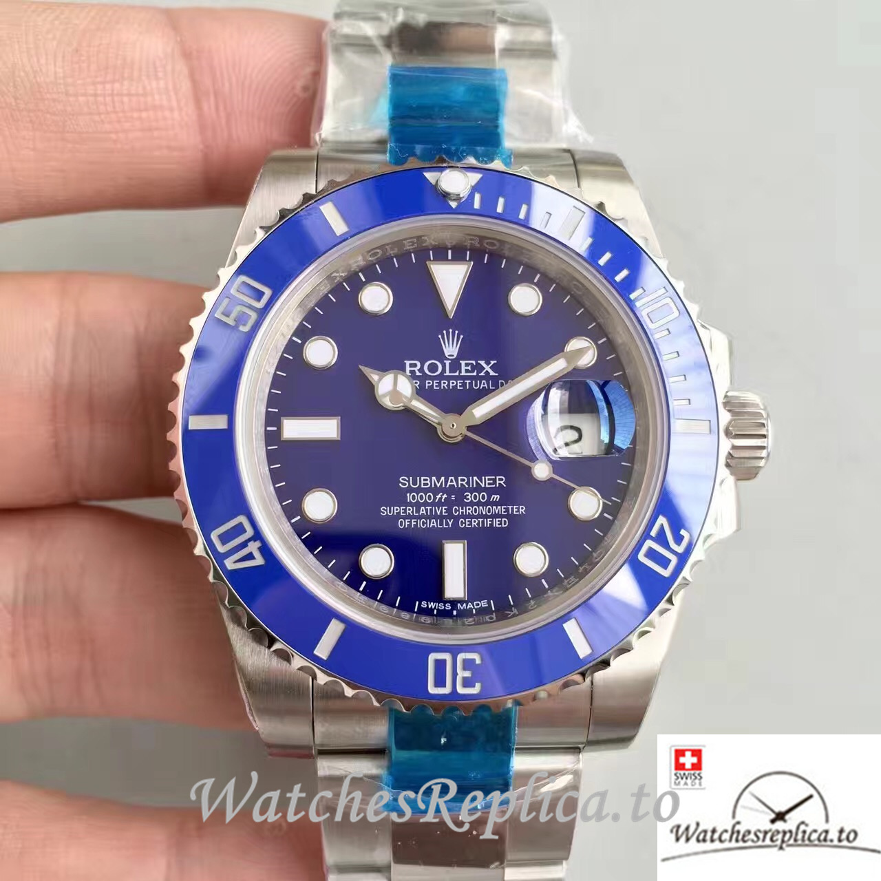 Swiss Rolex Submariner Replica 116610LN Stainless steel strap 40MM - WatchesReplica.is