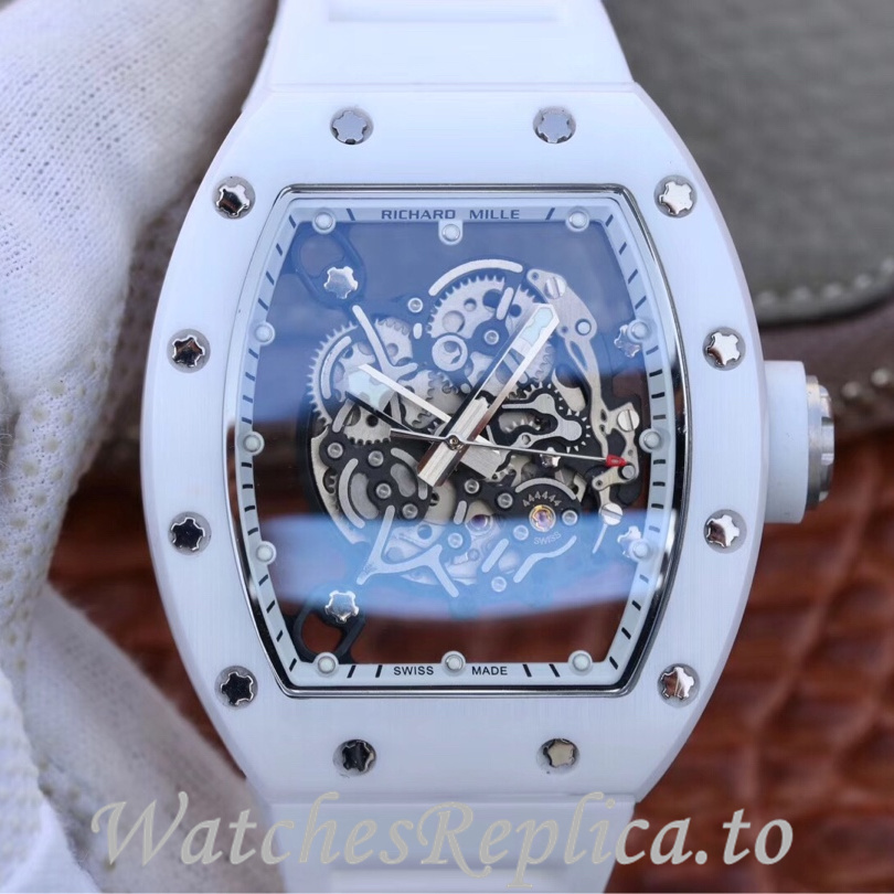 Richard Mille Replica RM055 Rubber strap 50MM - WatchesReplica.is