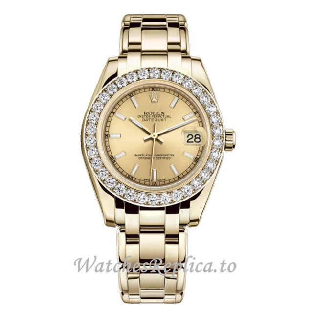 Replica Rolex Pearlmaster m81298-0055 31MM - WatchesReplica.is