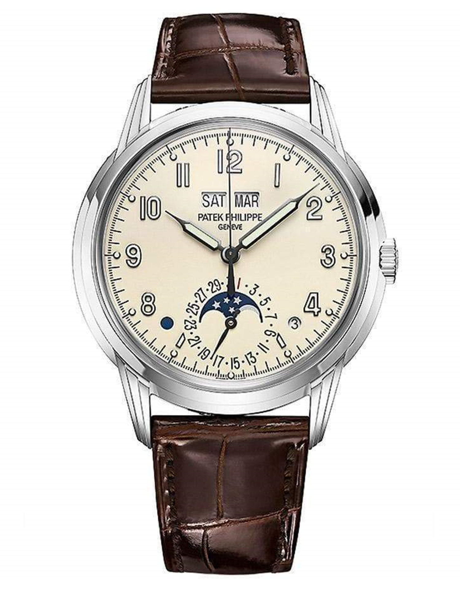 Patek Philippe Grand Complications Cream Dial 40mm 5320G - WatchesReplica.is