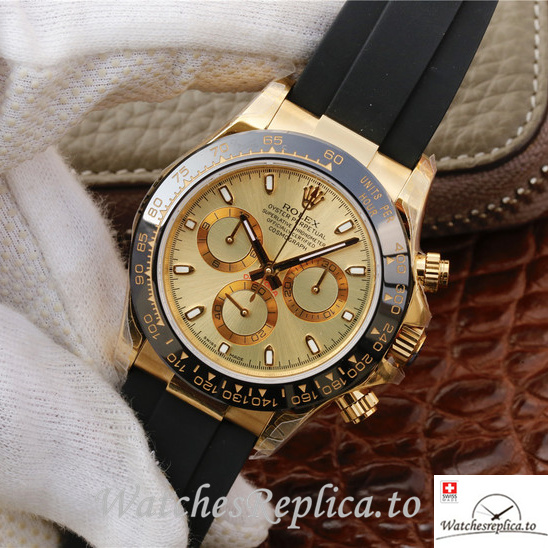 Swiss Rolex Daytona 116518-0042 Rubber strap 40MM - WatchesReplica.is