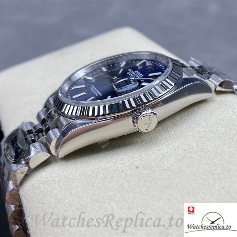 Swiss Rolex Datejust Replica 126234 Stainless steel strap 36MM Blue Dial - WatchesReplica.is