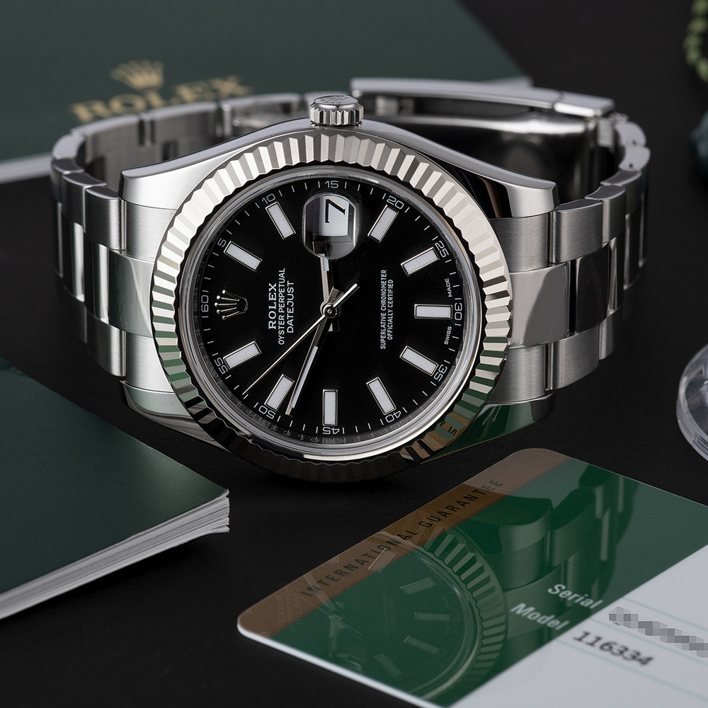 Rolex Datejust II Black Dial 116334 - WatchesReplica.is