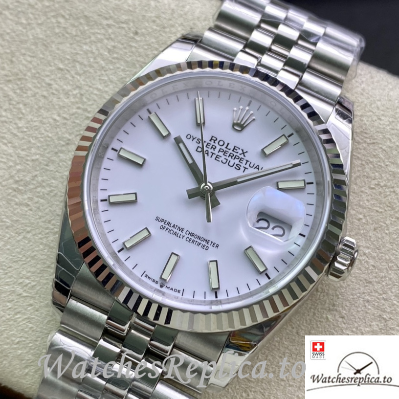 Swiss Rolex Datejust 126233 Replica Stainless steel strap 36MM - WatchesReplica.is