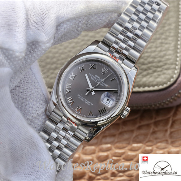 Swiss Rolex Datejust Replica 116200 Stainless steel strap 36MM - WatchesReplica.is