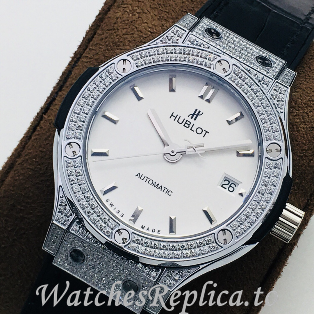 Hublot Replica Classic-Fusion-Series Leather strap 38MM - WatchesReplica.is