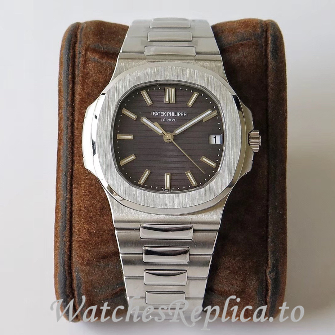 Patek Philippe Replica Nautilus Stainless steel strap 40MM - WatchesReplica.is