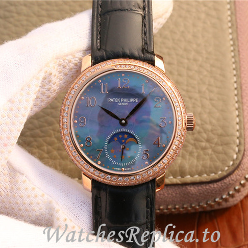 Patek Philippe Replica Complications 4968 Leather strap 33.3MM - WatchesReplica.is