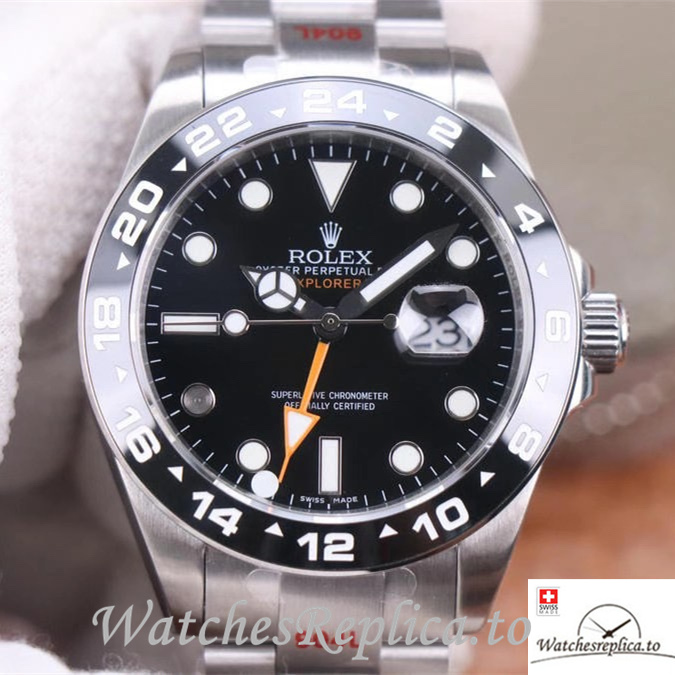 Swiss Rolex Explorer Replica 216570 77210 Stainless steel strap 42MM Black Dial - WatchesReplica.is