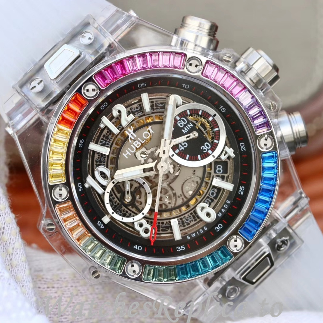 Hublot Replica 411.JX.4802.RT Rubber strap 45MM - WatchesReplica.is