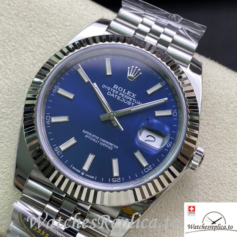 Swiss Rolex Datejust 126334 Replica Stainless steel strap 41MM - WatchesReplica.is
