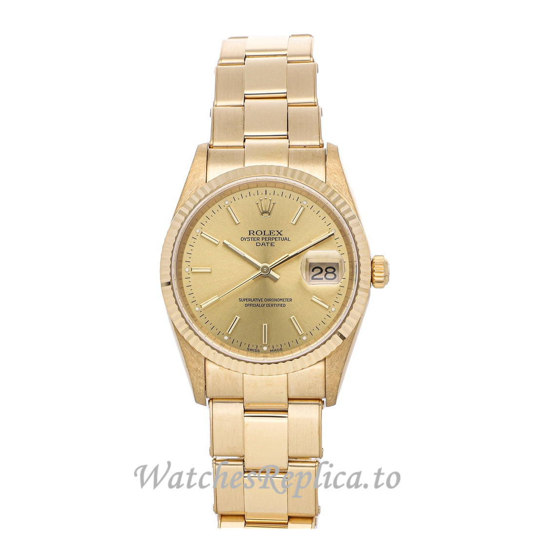 Replica Rolex Oyster Perpetual Date 15238 34MM Mens Watch - WatchesReplica.is