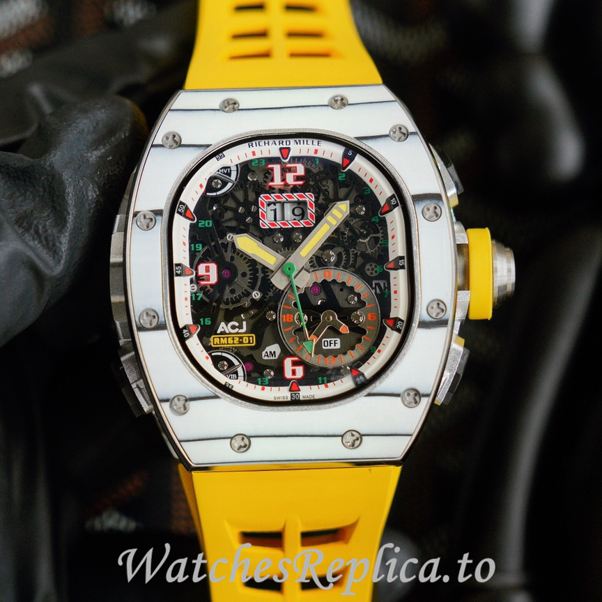 Richard Mille Replica RM62-01 Rubber strap 50MM - WatchesReplica.is