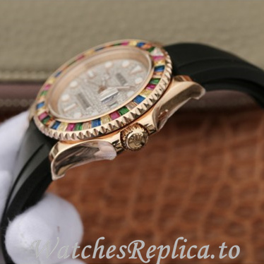 Swiss Rolex Yacht Master Replica 116655 Rubber strap 40MM - WatchesReplica.is