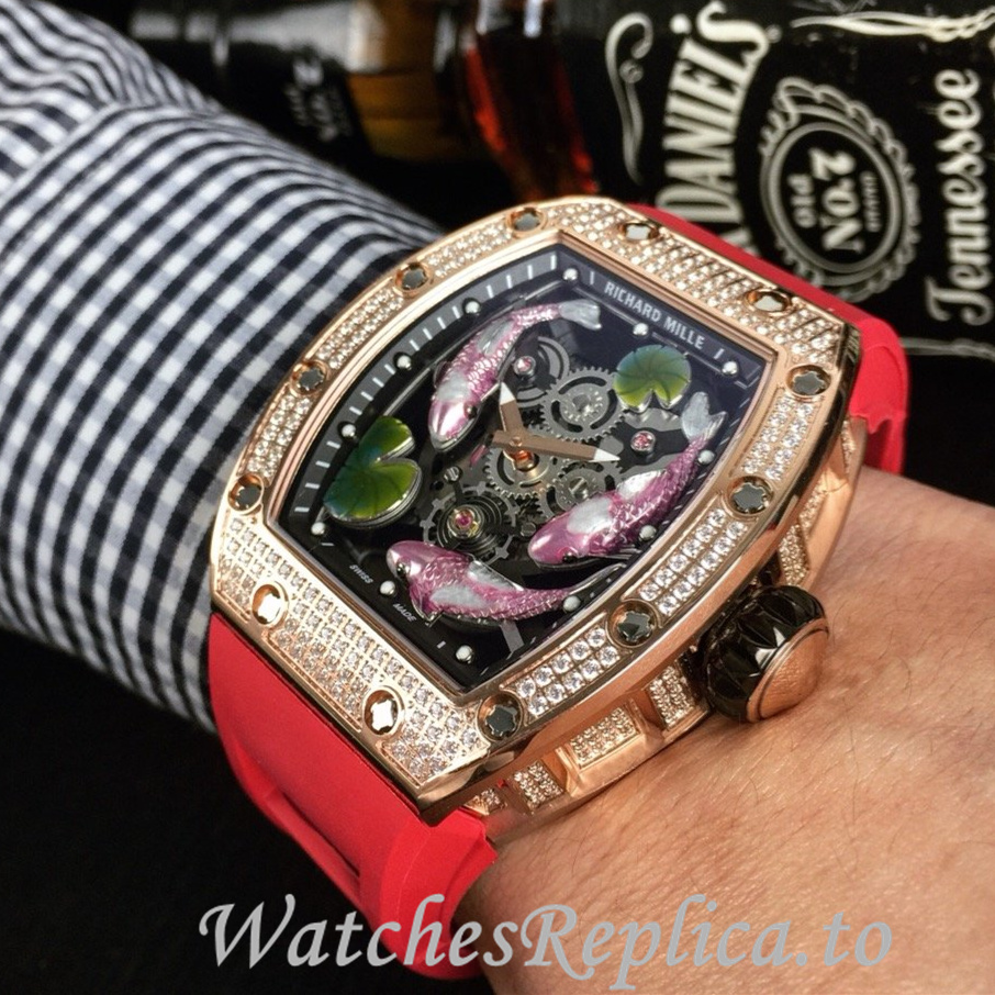 Richard Mille Replica RM57-01 Rubber strap 50MM - WatchesReplica.is