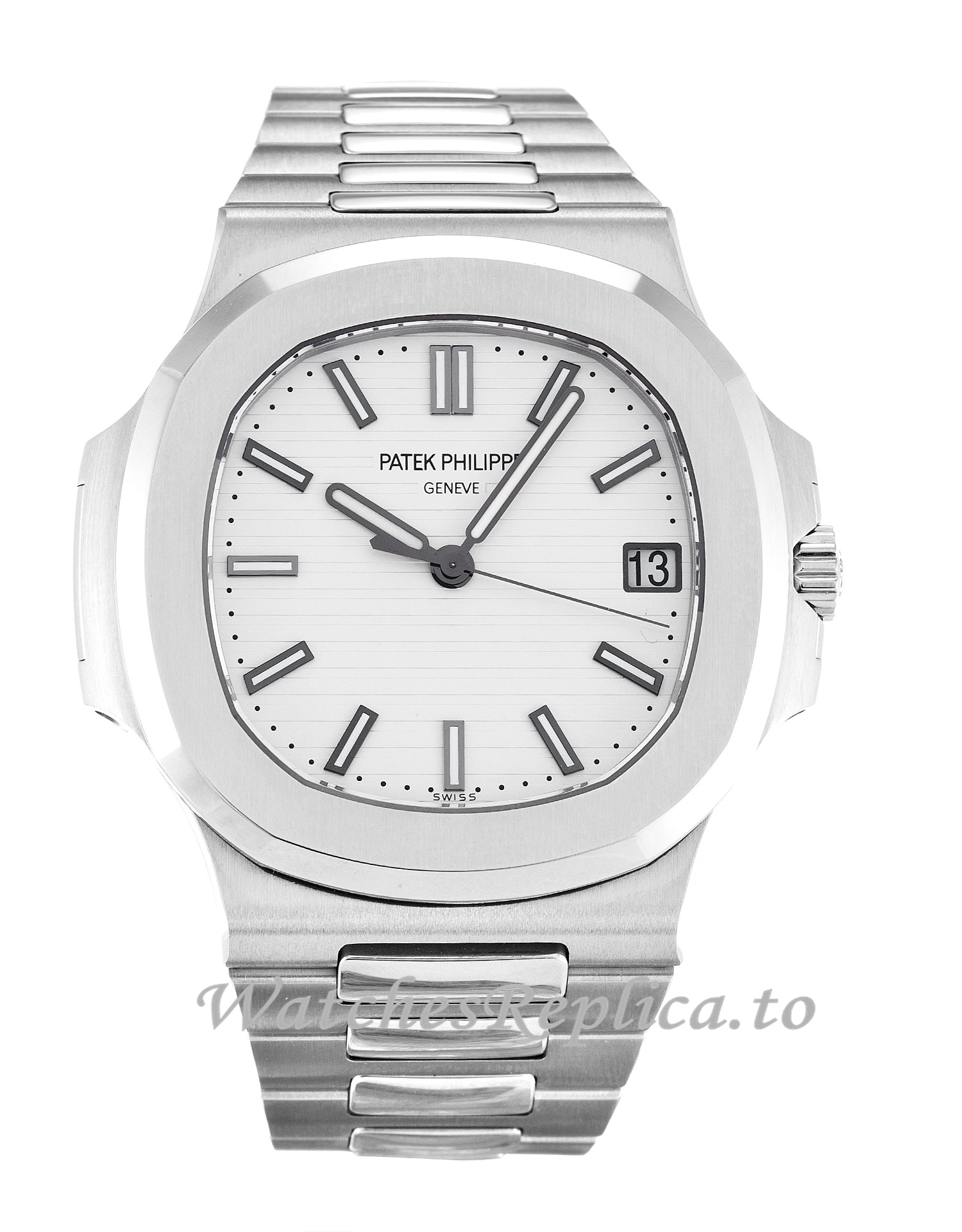 Patek Philippe Nautilus White Dial 5711/1A 40 MM - WatchesReplica.is