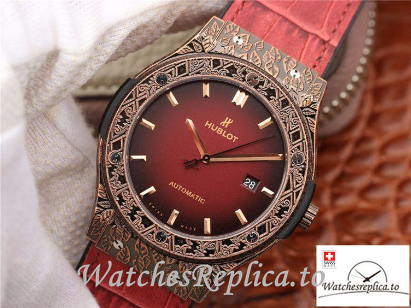 Swiss Hublot Classic Fusion Arturo Fuente Limited Edition Replica 511.OX.6670.LR.OPX17 Red Strap 45M - WatchesReplica.is