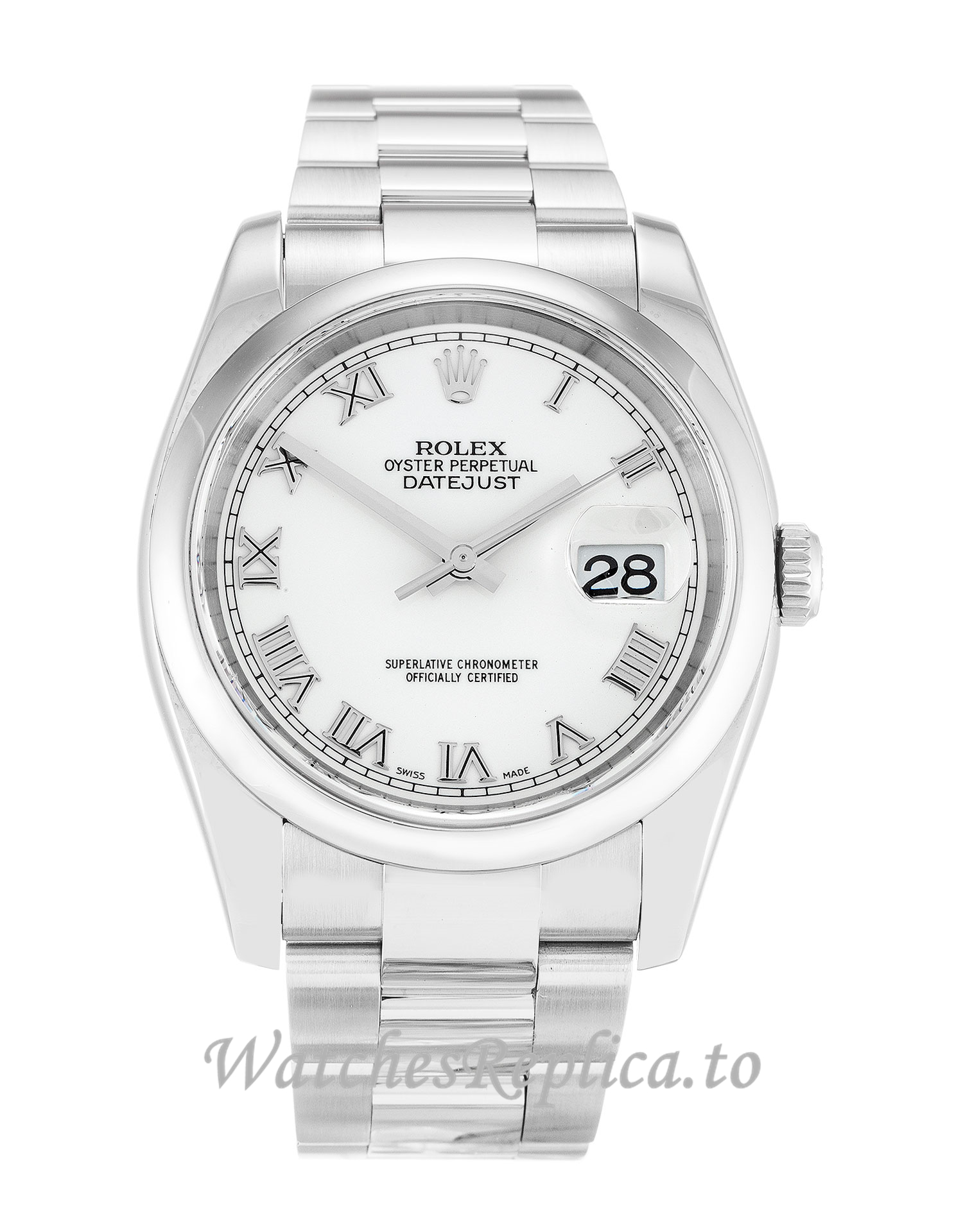 Rolex Datejust White Dial 116200 - WatchesReplica.is
