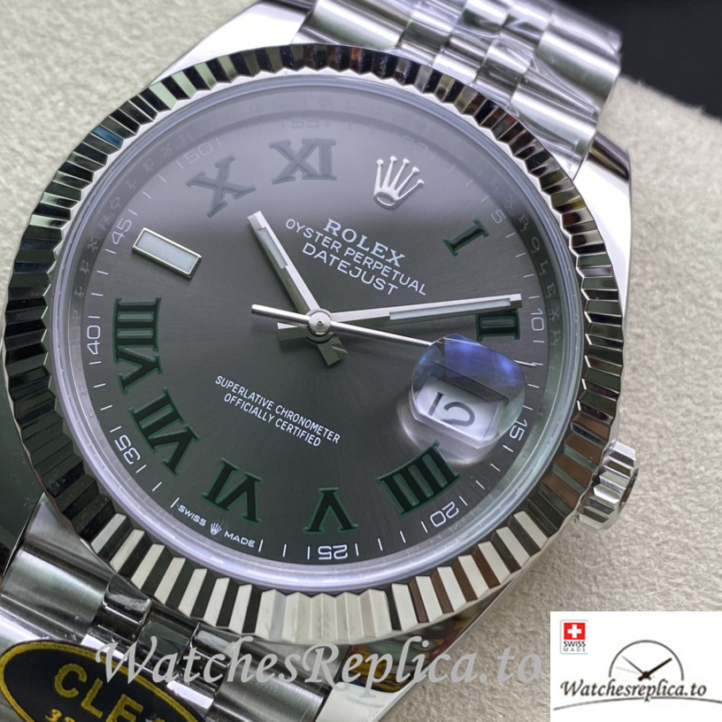 Swiss Rolex Datejust m126334-022 Replica Stainless steel strap 41MM - WatchesReplica.is