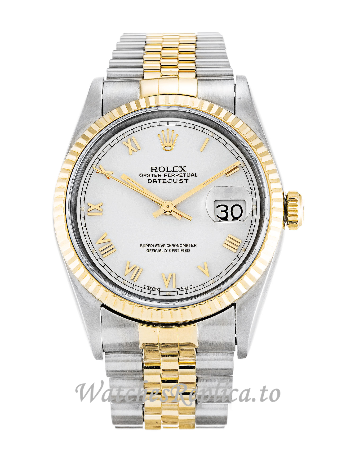Rolex Datejust White Dial 16233 - WatchesReplica.is