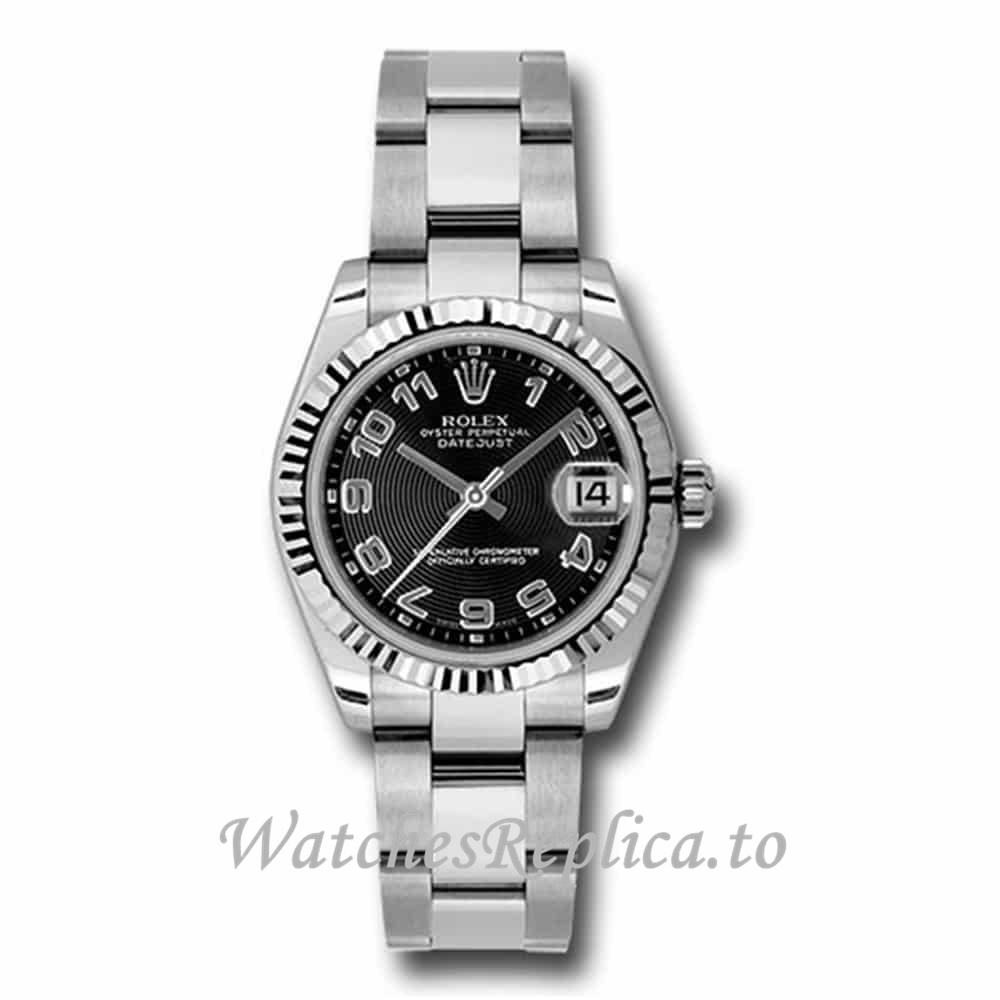 Replica Rolex Datejust m178274-0064 31MM Stainless steel strap Ladies Watch - WatchesReplica.is