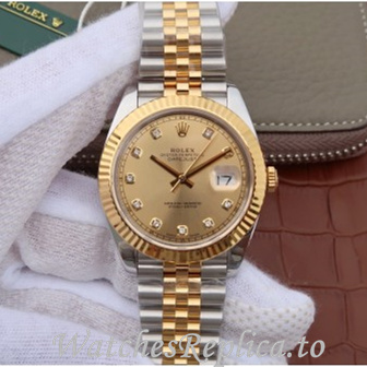 Swiss Rolex Datejust Replica 126233 Stainless steel strap 40MM - WatchesReplica.is
