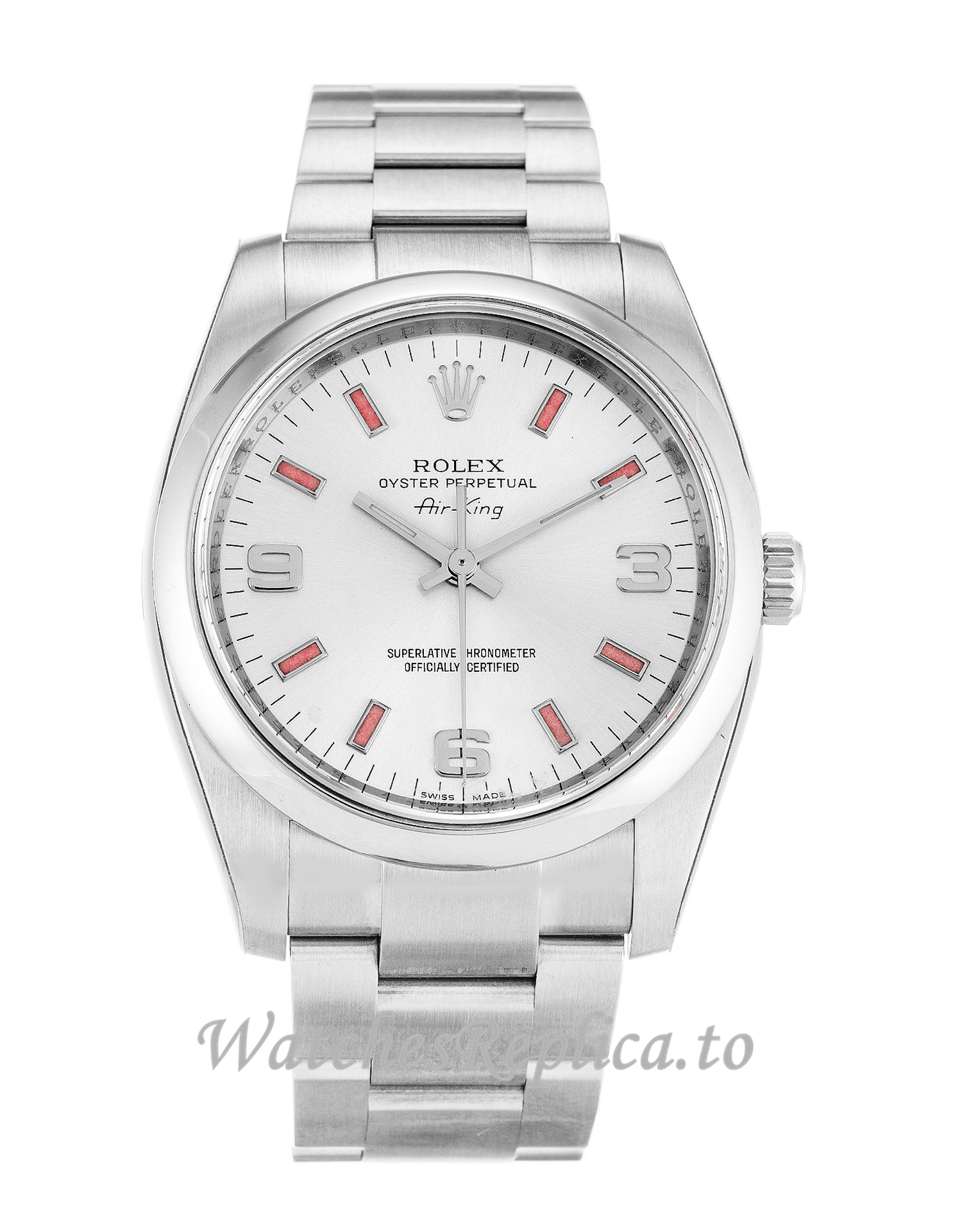 Rolex Air-King Silver Dial 114200 - WatchesReplica.is