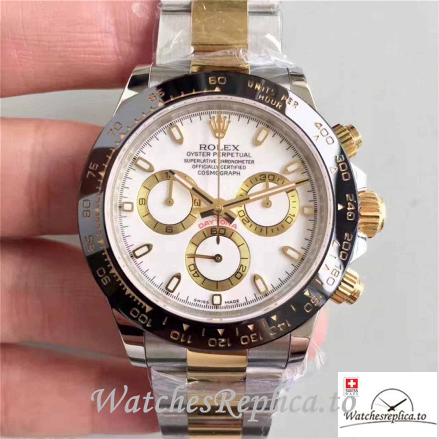 Swiss Rolex Daytona Cosmograph Replica 116519LN 002 Black Bezel 40MM - WatchesReplica.is