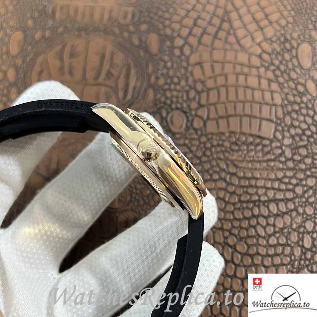 Swiss Rolex Sky Dweller 326938 Replica Rubber strap 42MM - WatchesReplica.is