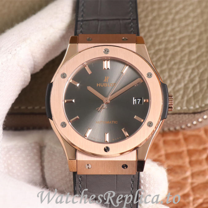 Hublot Replica Classic Fusion Series Leather strap 45MM - WatchesReplica.is