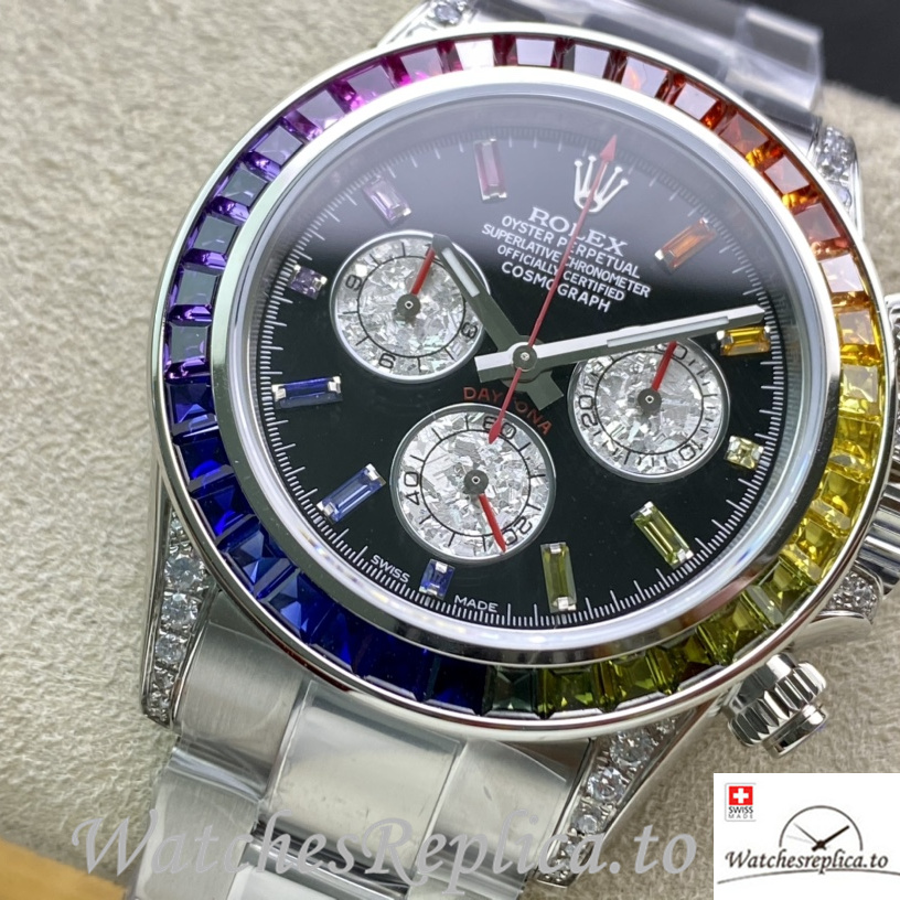Swiss Rolex Daytona 116598RBOW Replica Stainless steel strap 40MM - WatchesReplica.is