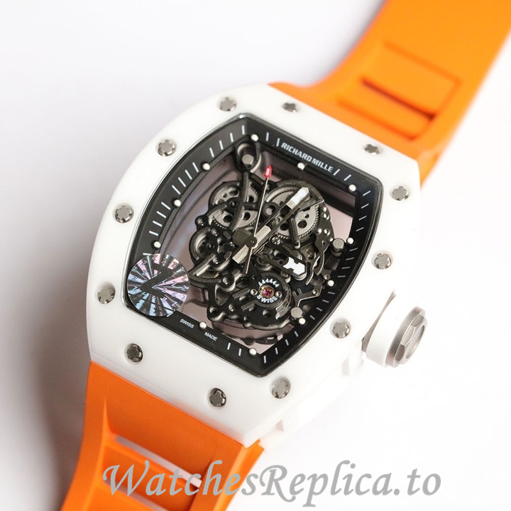 Richard Mille Replica RM055 Rubber strap 50MM - WatchesReplica.is