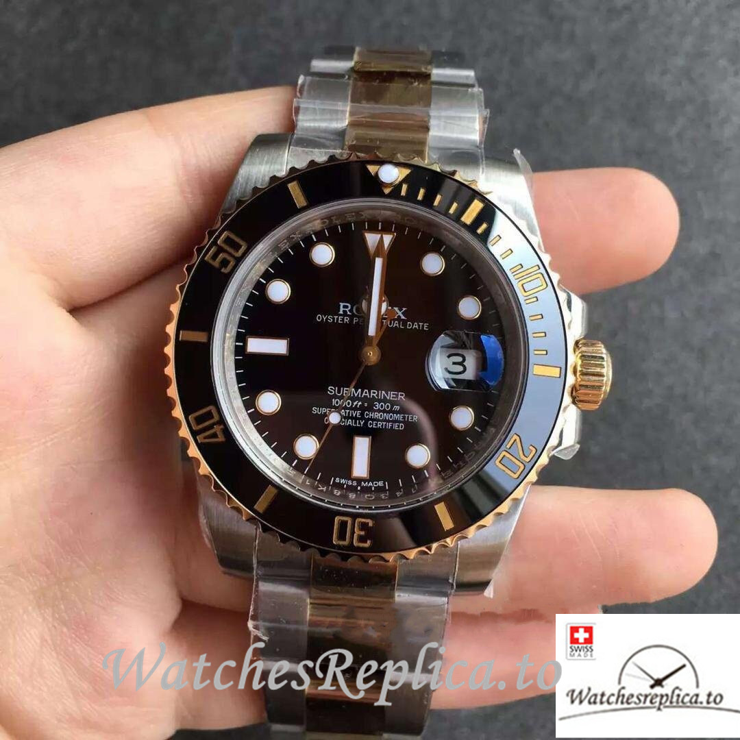 Swiss Rolex Submariner Replica 116613 Stainless steel strap 40MM - WatchesReplica.is