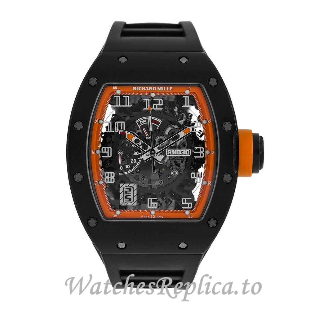 Richard Mille Replica RM030 Rubber strap 50MM - WatchesReplica.is