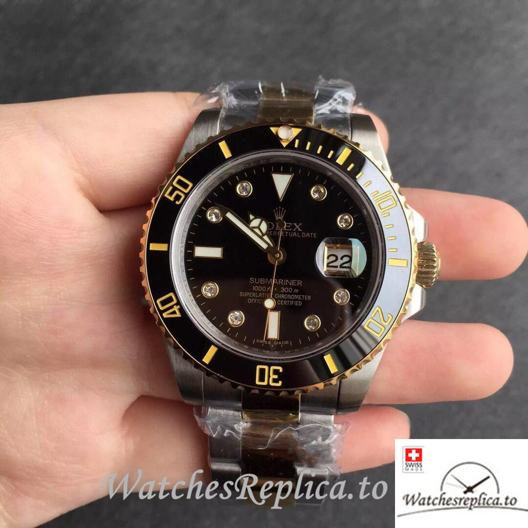 Swiss Rolex Submariner Replica 116613 Stainless steel strap 40MM - WatchesReplica.is