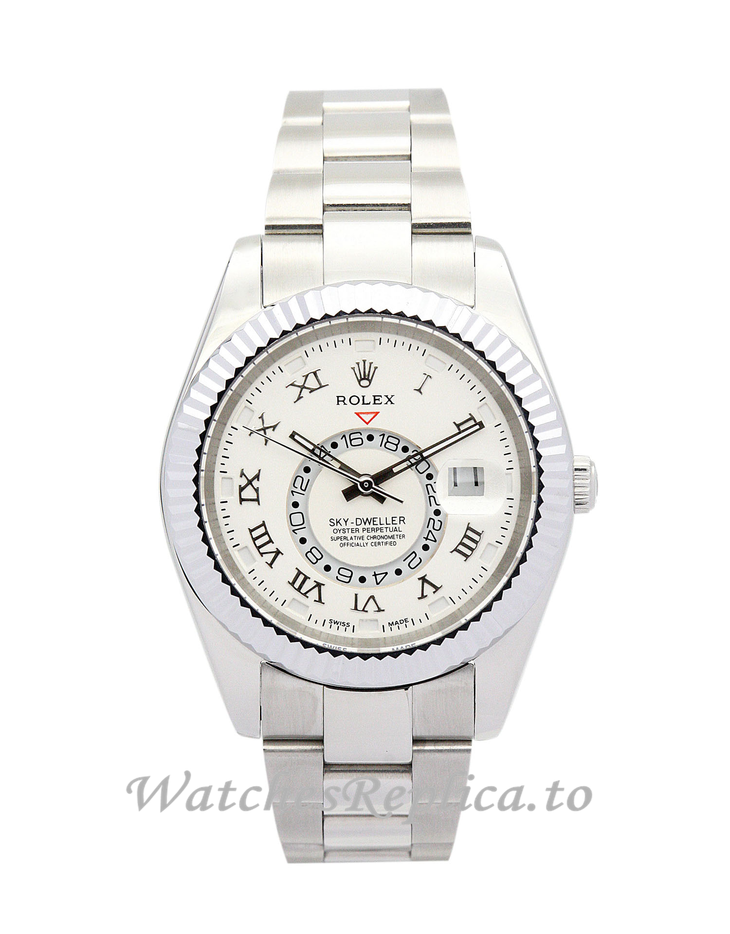 Rolex Sky Dweller White Dial 326938 42MM - WatchesReplica.is