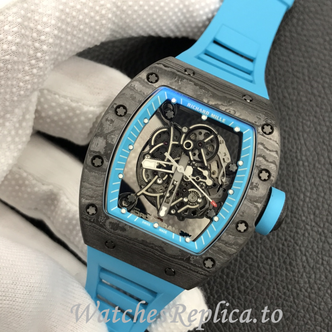 Richard Mille Replica RM055 Rubber strap 50MM - WatchesReplica.is